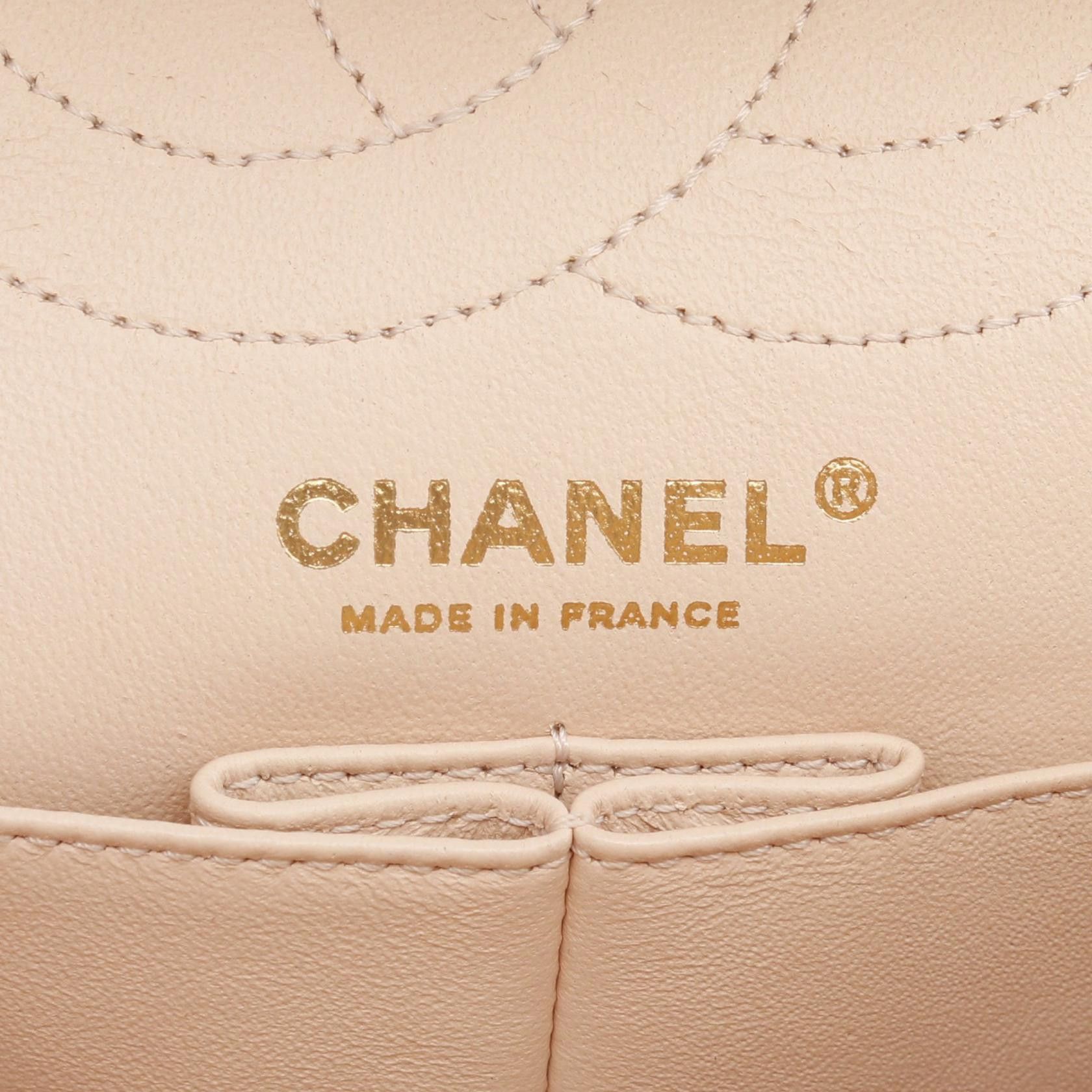 Chanel Chanel 2.55 Matelasse Mademoiselle Chain Double Shoulder Bag Nubuck Caviar Skin Ivory Gold Hardware Size ONE SIZE - 4 Thumbnail