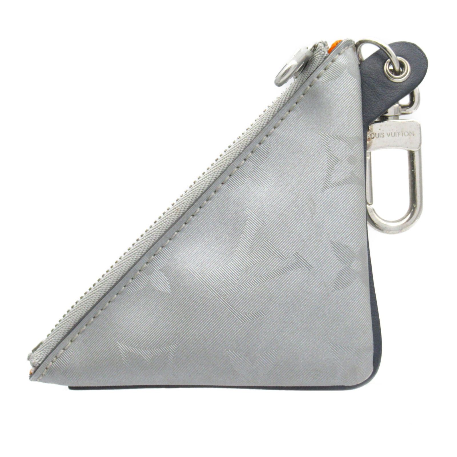 Louis Vuitton Louis Vuitton Porto Clef Pouch Key &Amp; Coin Purse Case Others Monogram Satellite Gray Size ONE SIZE - 2 Thumbnail