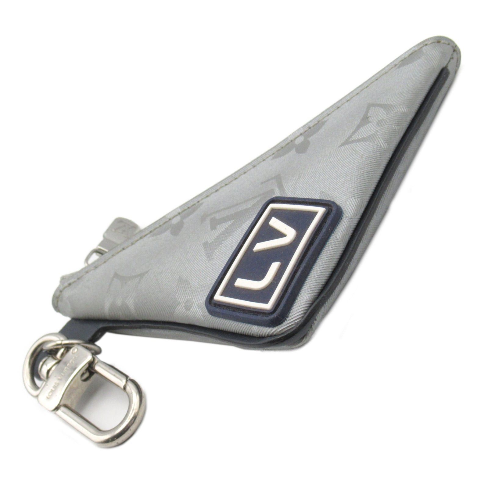 Louis Vuitton Louis Vuitton Porto Clef Pouch Key &Amp; Coin Purse Case Others Monogram Satellite Gray Size ONE SIZE - 3 Thumbnail
