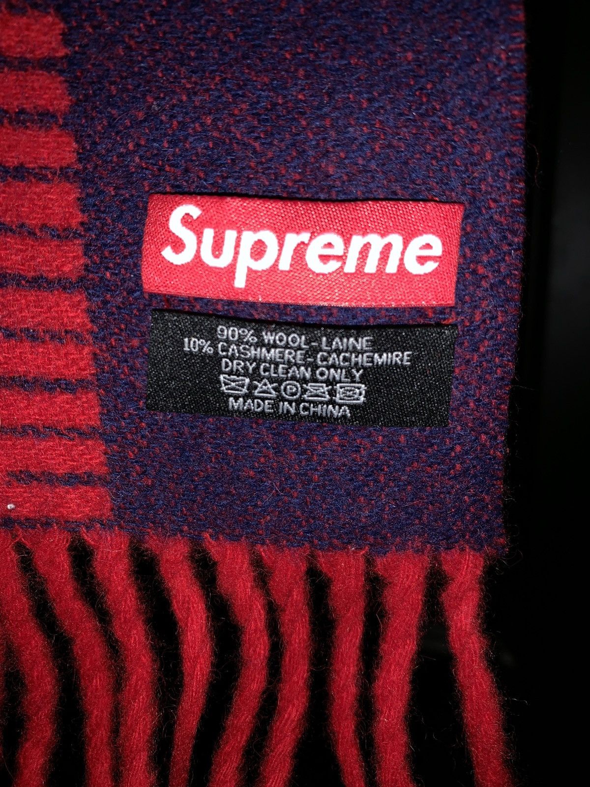 Supreme Logo Repeat Scarf (FW18) - $88
