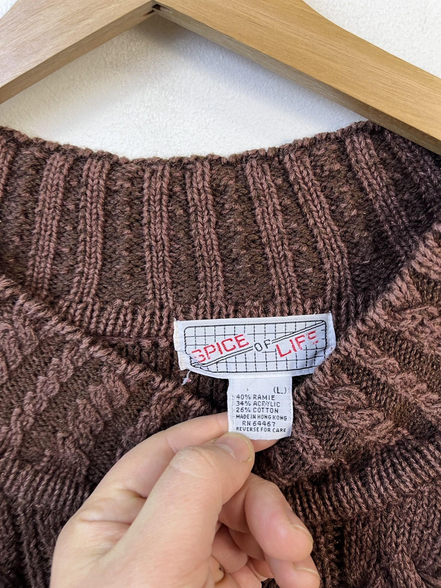 Other Vintage Knit Sweater 1990s Spice of Life Cableknit Cropped Sweater Size L Size US L / EU 52-54 / 3 - 2 Thumbnail