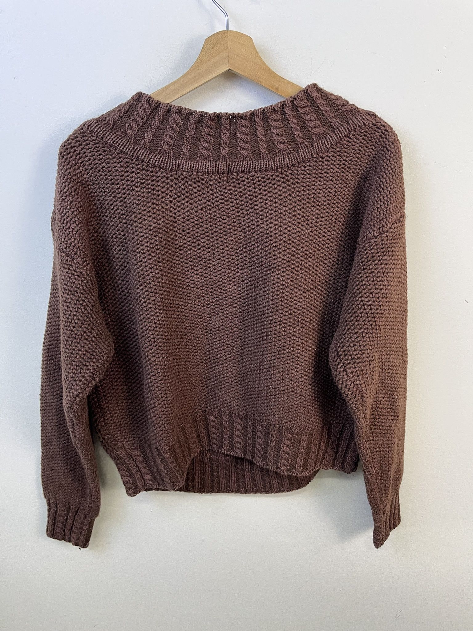 Other Vintage Knit Sweater 1990s Spice of Life Cableknit Cropped Sweater Size L Size US L / EU 52-54 / 3 - 3 Thumbnail