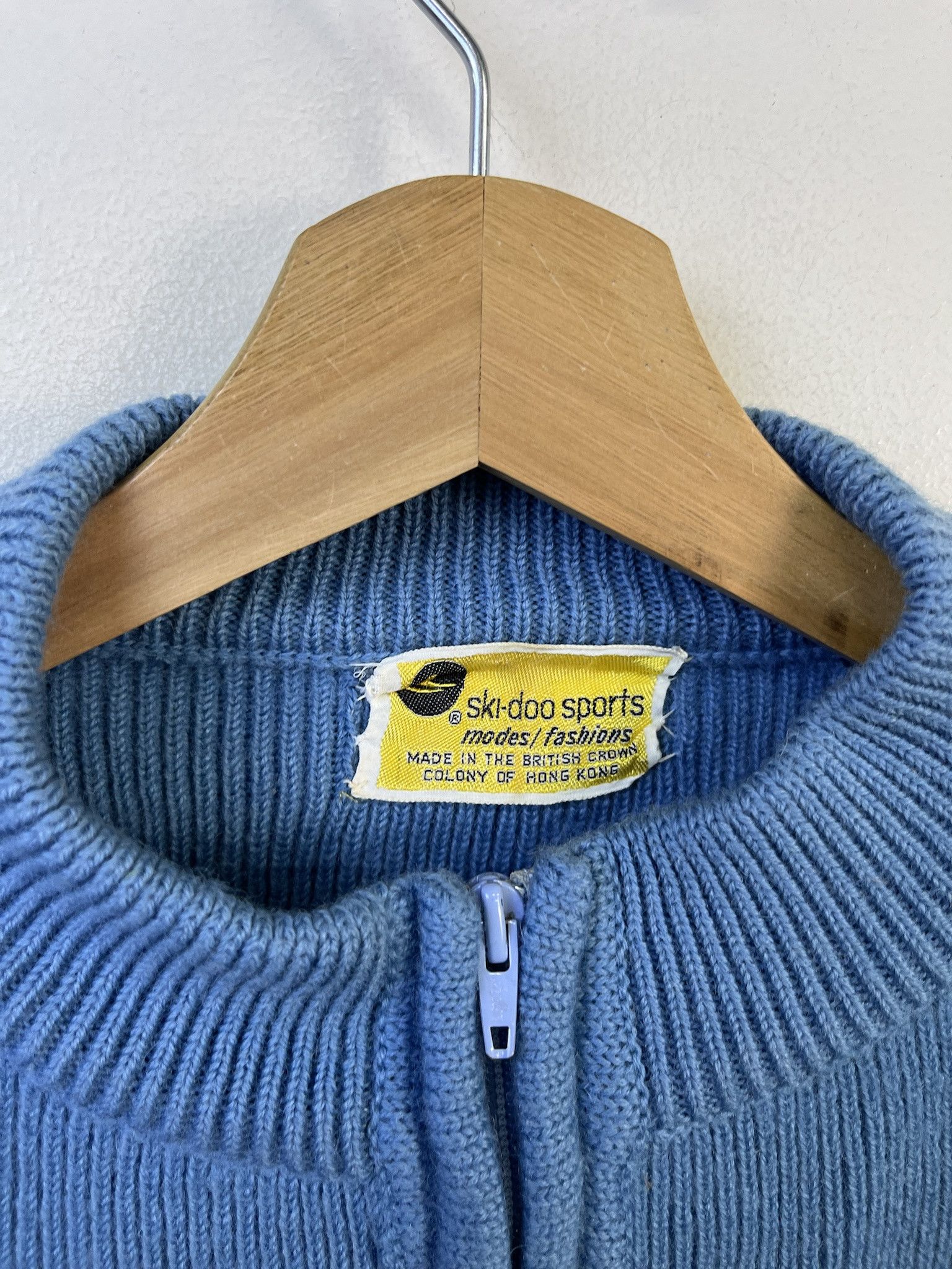 Other Vintage Knit Sweater 1980s Ski Doo Wool Zip Knit Sweater Size S Size US S / EU 44-46 / 1 - 2 Thumbnail