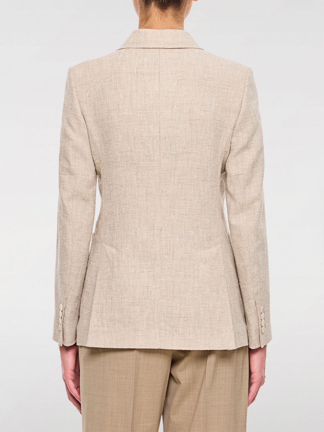 Max Mara Max Mara Jacket Woman Beige Size M / US 6-8 / IT 42-44 - 3 Thumbnail
