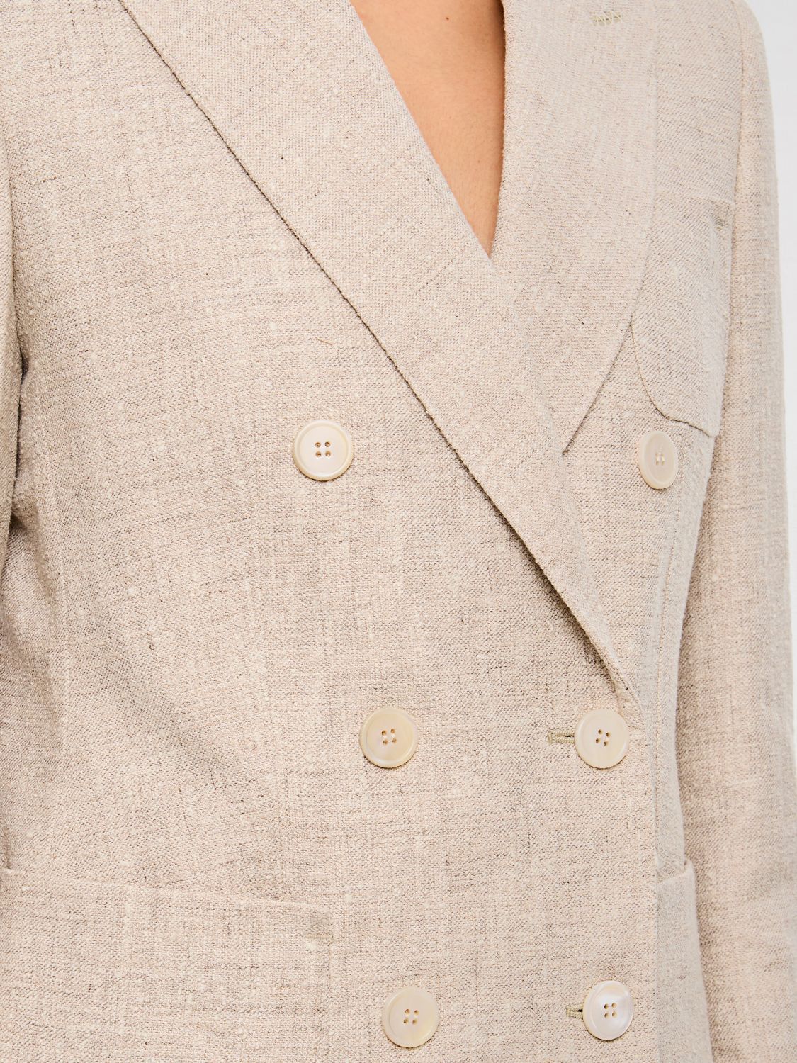 Max Mara Max Mara Jacket Woman Beige Size M / US 6-8 / IT 42-44 - 4 Thumbnail