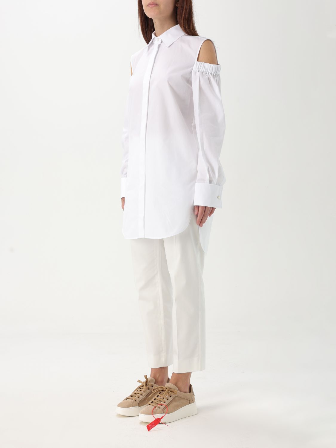 Max Mara Max Mara Shirt Woman White Size S / US 4 / IT 40 - 3 Thumbnail