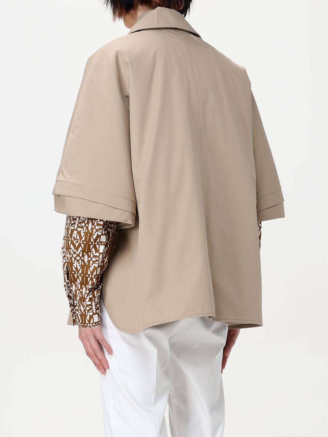 Max Mara Max Mara Cape Woman Natural Size ONE SIZE - 3 Thumbnail