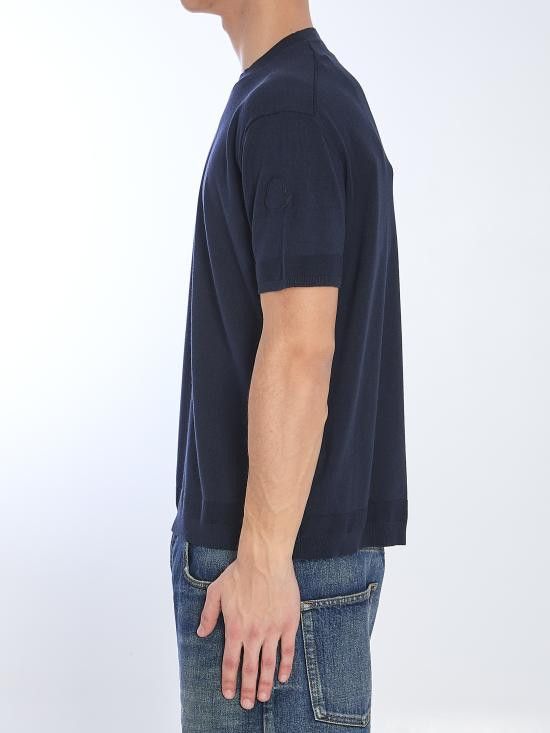 Moncler MONCLER Men T-Shirts 9C00011 BLUE Size US L / EU 52-54 / 3 - 3 Thumbnail