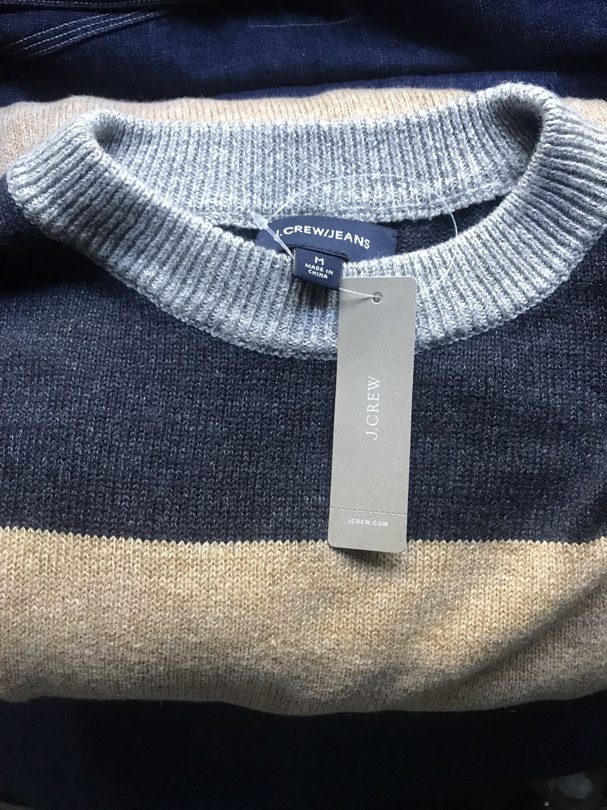 J.Crew Color Block Crew Neck Size US M / EU 48-50 / 2 - 1 Thumbnail