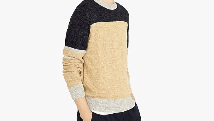J.Crew Color Block Crew Neck Size US M / EU 48-50 / 2 - 3 Thumbnail