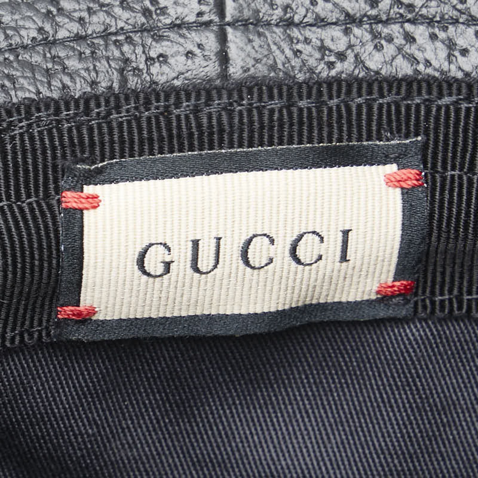 Gucci Gucci Horsebit Bucket Hat Size: S 666600 Black Leather Men's GUCCI Size ONE SIZE - 5 Thumbnail