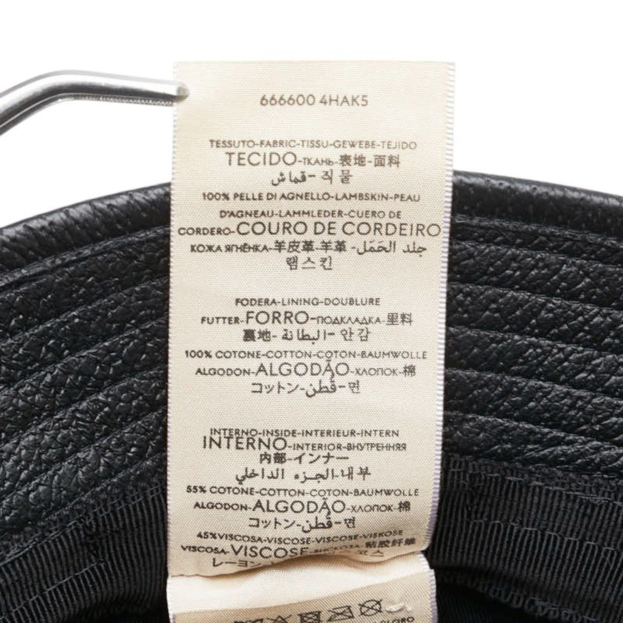 Gucci Gucci Horsebit Bucket Hat Size: S 666600 Black Leather Men's GUCCI Size ONE SIZE - 7 Thumbnail
