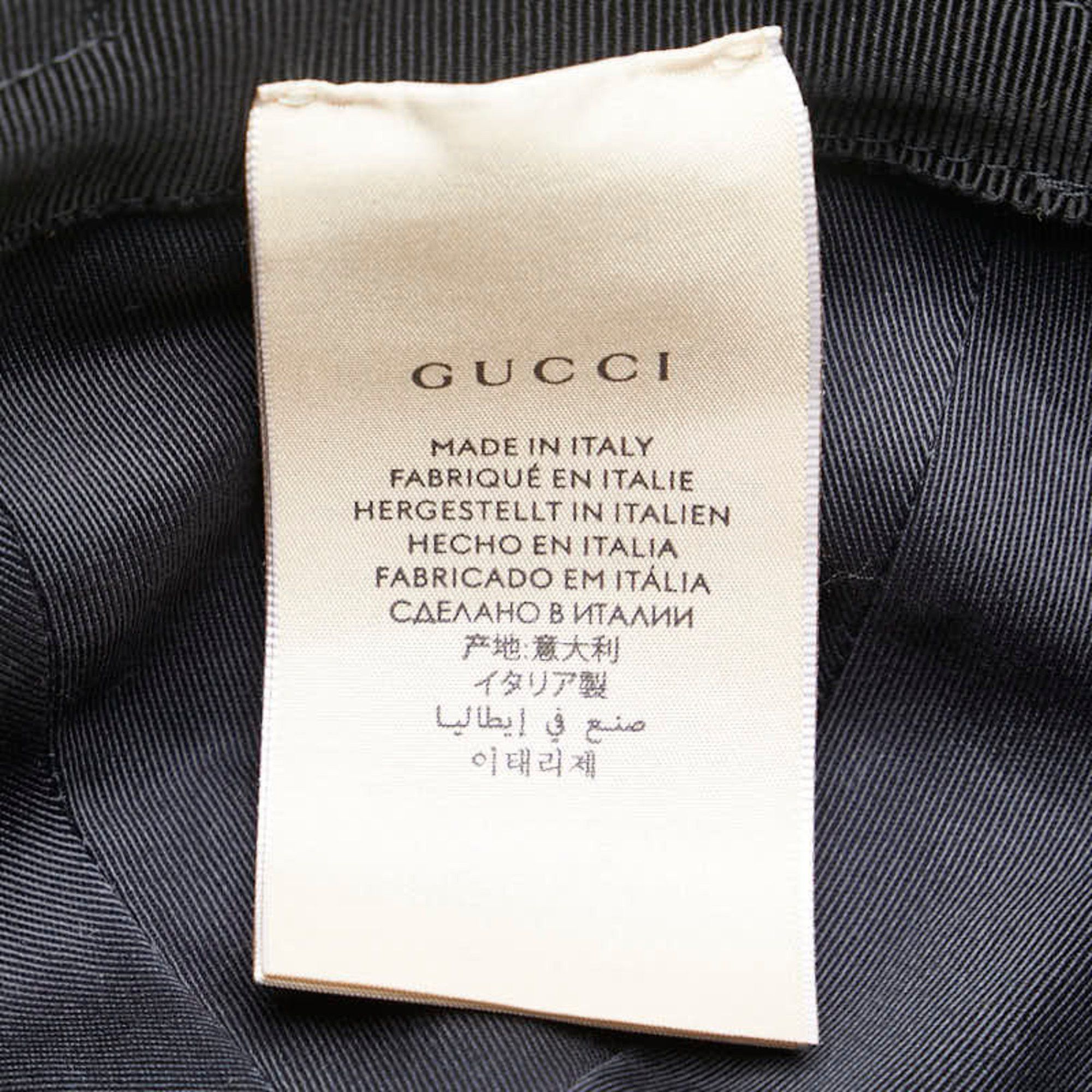 Gucci Gucci Horsebit Bucket Hat Size: S 666600 Black Leather Men's GUCCI Size ONE SIZE - 6 Thumbnail
