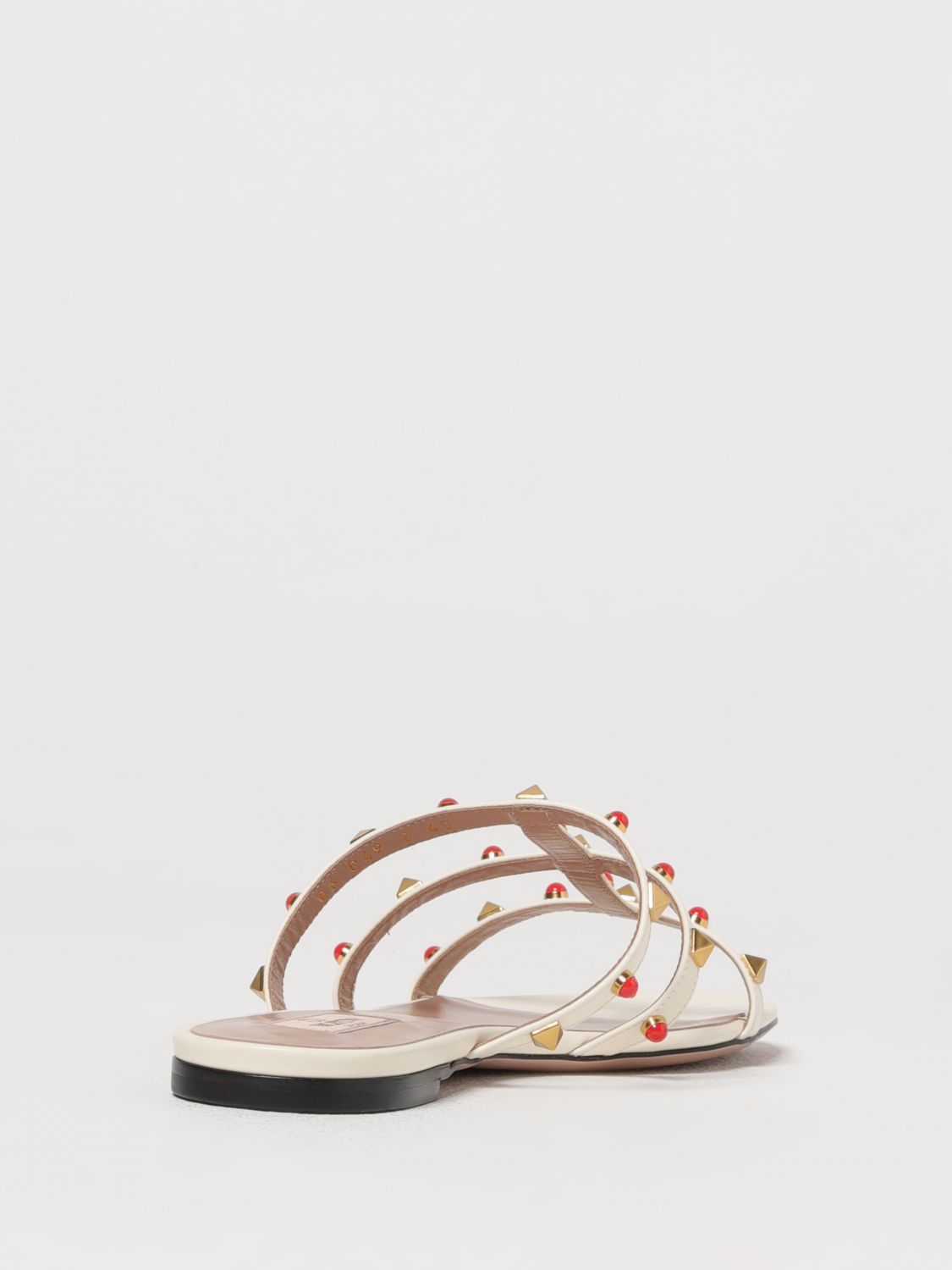Valentino Valentino Garavani Flat Sandals Woman Yellow Cream Size US 11 / IT 41 - 3 Thumbnail