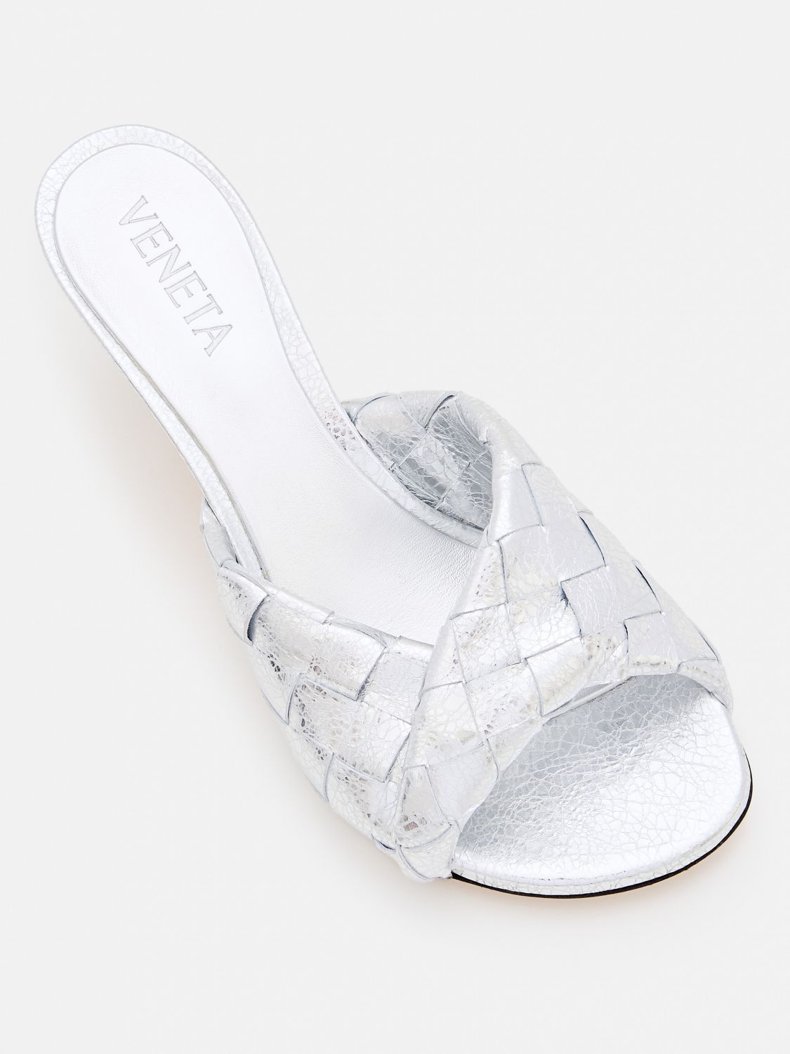 Bottega Veneta Bottega Veneta Heeled Sandal Woman Silver Size US 6.5 / IT 36.5 - 4 Thumbnail