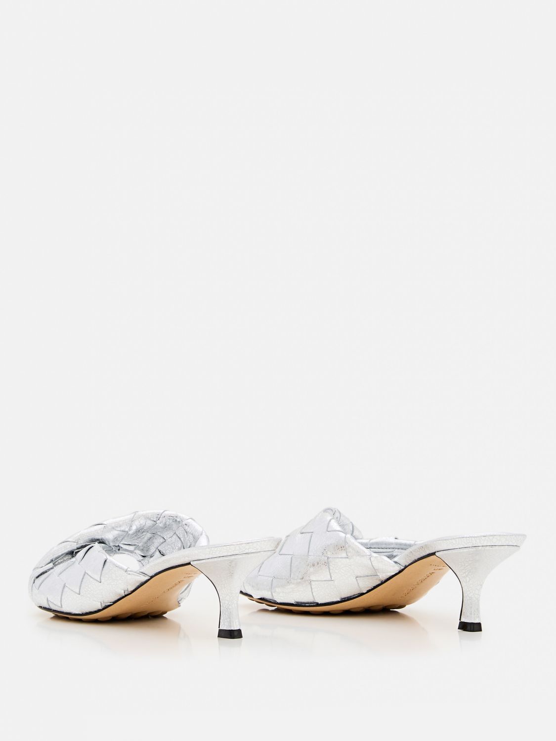 Bottega Veneta Bottega Veneta Heeled Sandal Woman Silver Size US 6.5 / IT 36.5 - 3 Thumbnail