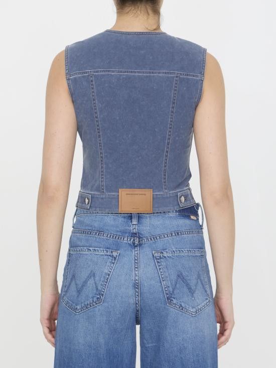 Alexander Wang ALEXANDER WANG Women Vests 1CC2242541 BLUE Size M / US 6-8 / IT 42-44 - 4 Thumbnail