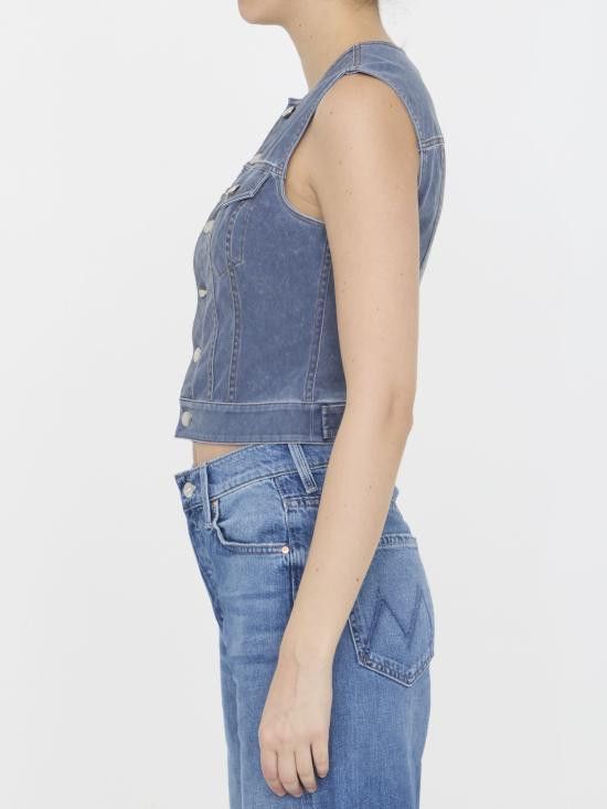 Alexander Wang ALEXANDER WANG Women Vests 1CC2242541 BLUE Size M / US 6-8 / IT 42-44 - 3 Thumbnail