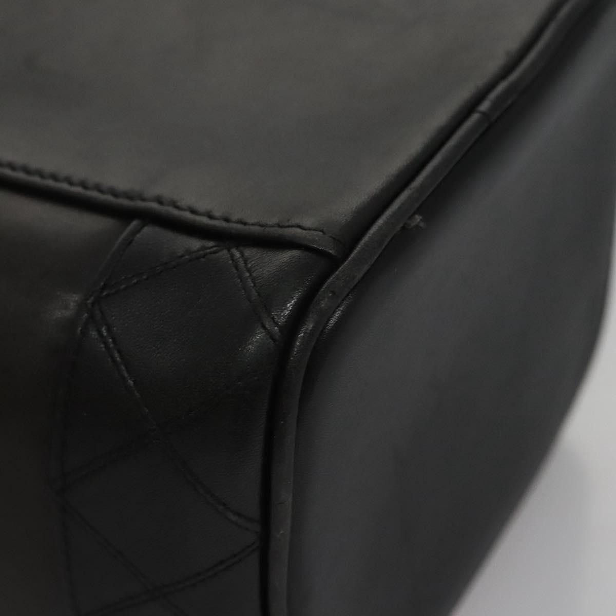 Chanel Vanity Black Leather Handbag (Pre-Owned) Size ONE SIZE - 9 Thumbnail