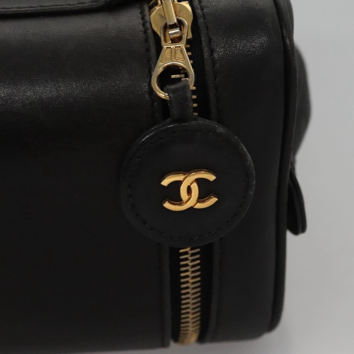 Chanel Vanity Black Leather Handbag (Pre-Owned) Size ONE SIZE - 11 Thumbnail