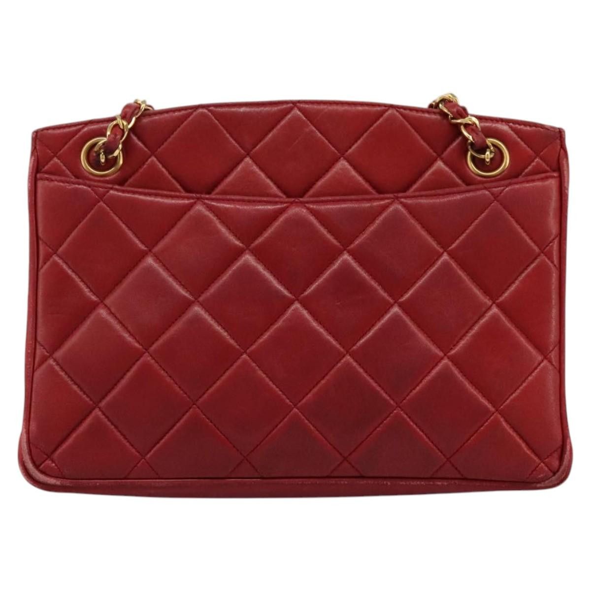 Chanel Matelassé Red Leather Shoulder Bag (Pre-Owned) Size ONE SIZE - 2 Thumbnail