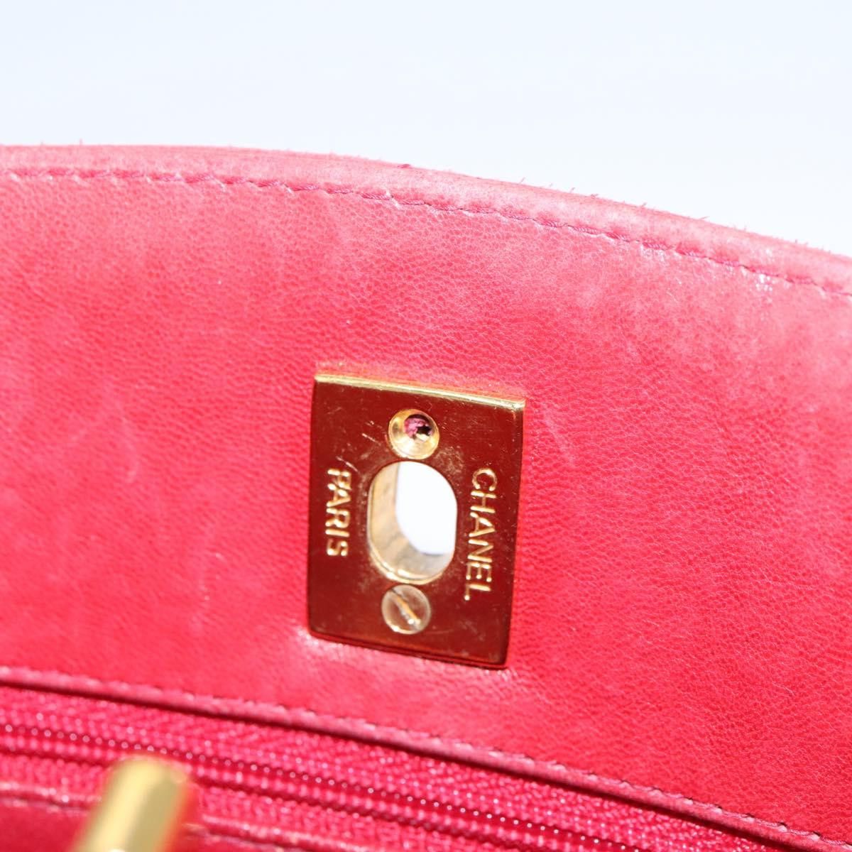Chanel Matelassé Red Leather Shoulder Bag (Pre-Owned) Size ONE SIZE - 10 Thumbnail