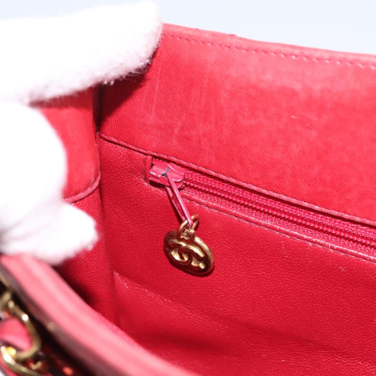 Chanel Matelassé Red Leather Shoulder Bag (Pre-Owned) Size ONE SIZE - 9 Thumbnail