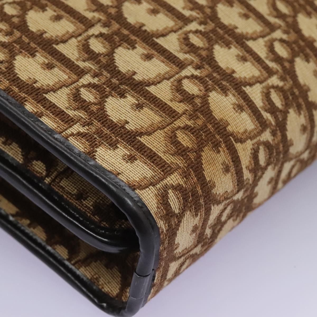 Dior Trotter Brown Canvas Handbag (Pre-Owned) Size ONE SIZE - 9 Thumbnail