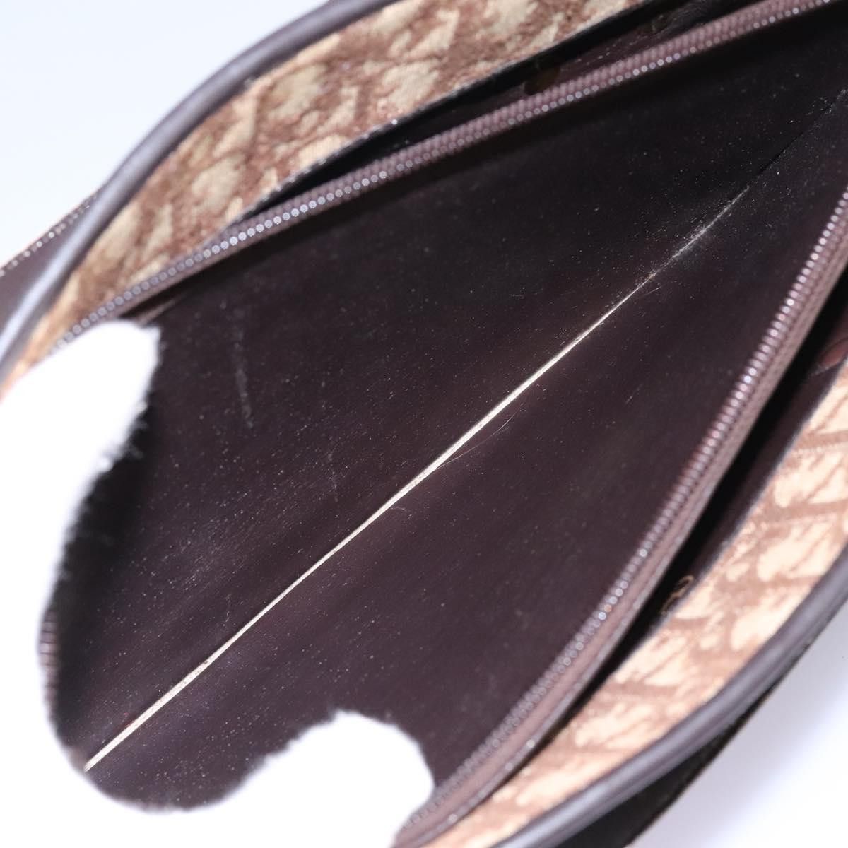 Dior Trotter Brown Canvas Handbag (Pre-Owned) Size ONE SIZE - 13 Thumbnail