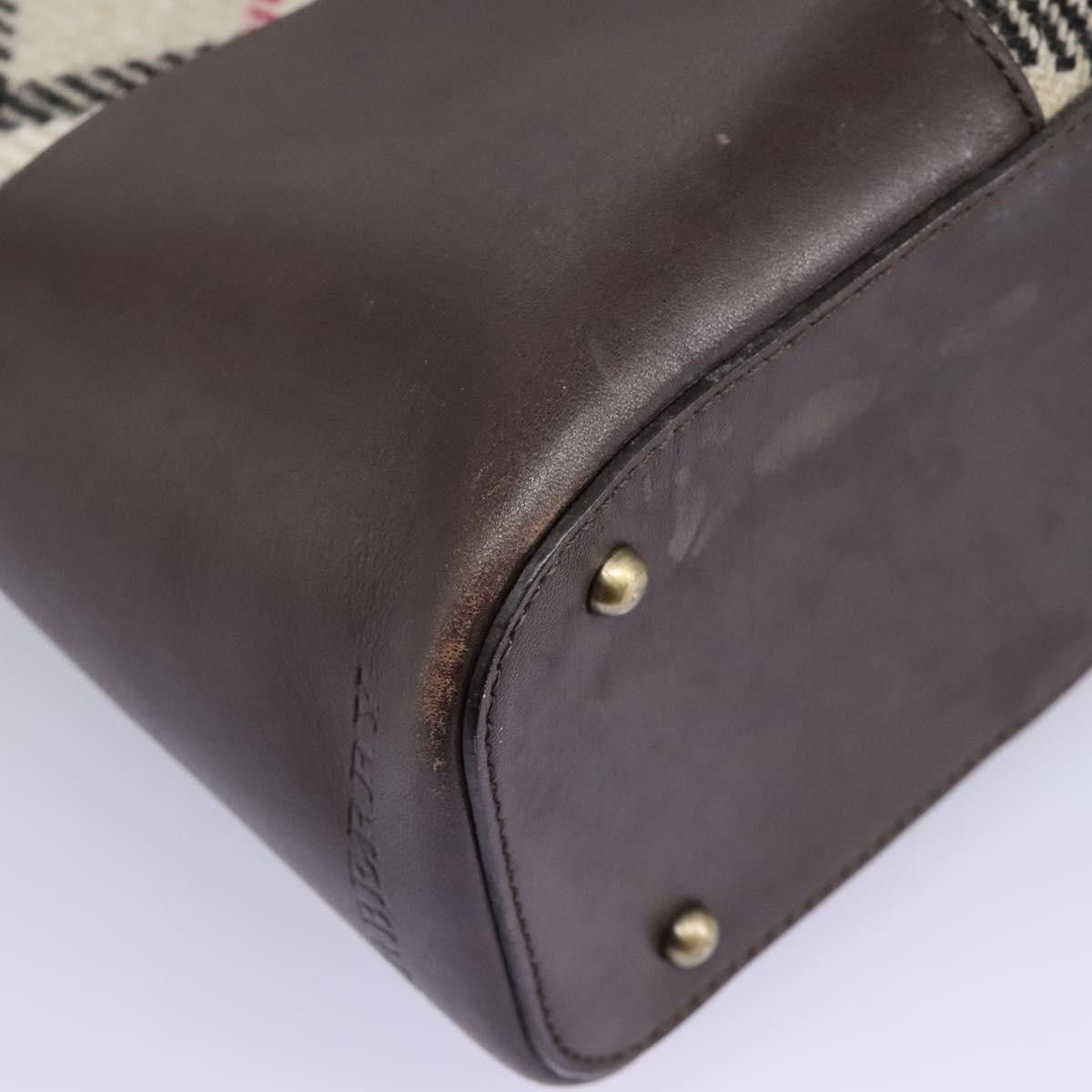Burberry Nova Check Beige Wool Handbag (Pre-Owned) Size ONE SIZE - 10 Thumbnail