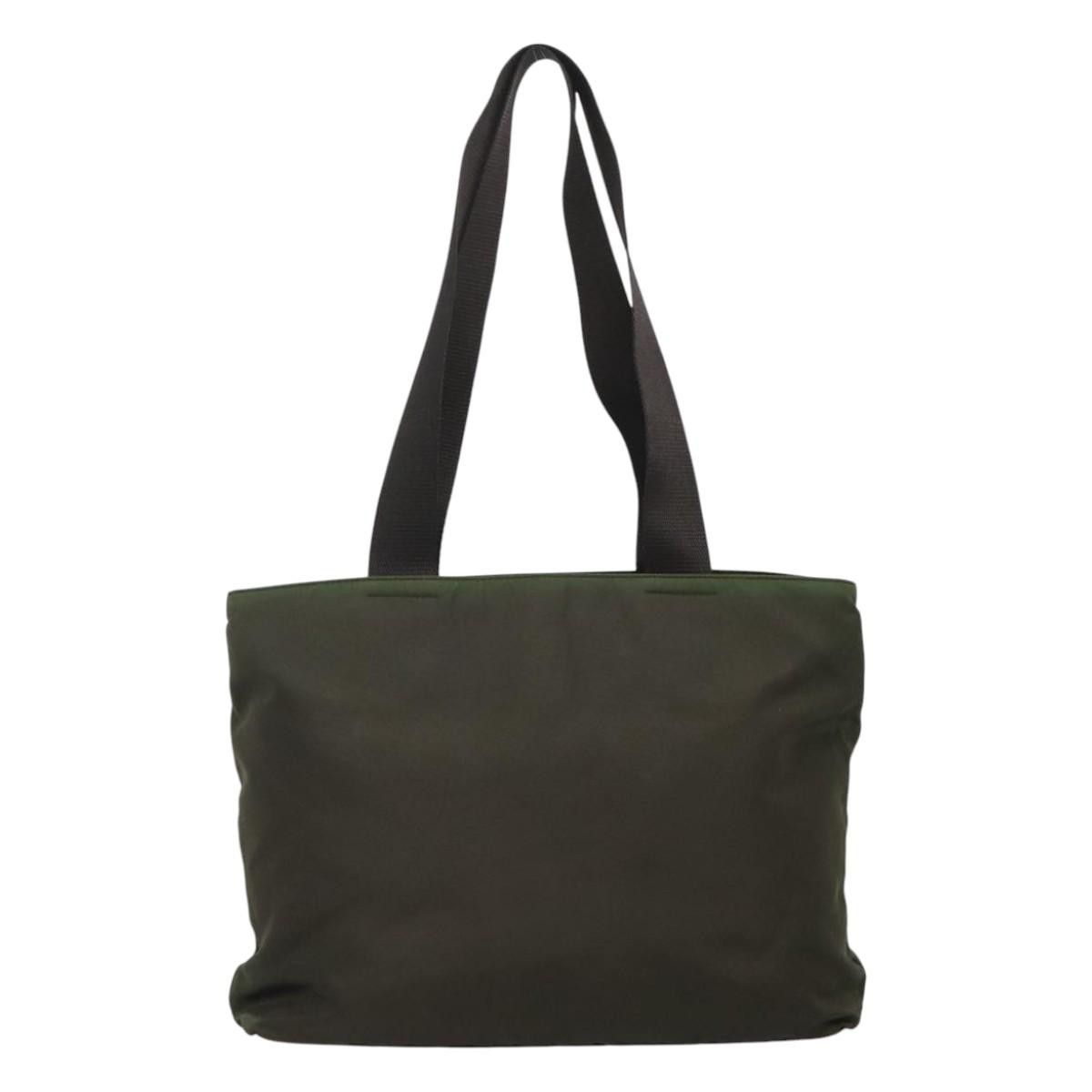 Prada Green Canvas Tote Bag (Pre-Owned) Size ONE SIZE - 2 Thumbnail
