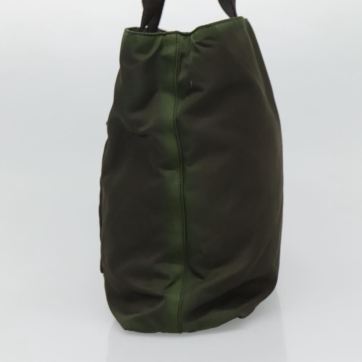 Prada Green Canvas Tote Bag (Pre-Owned) Size ONE SIZE - 4 Thumbnail