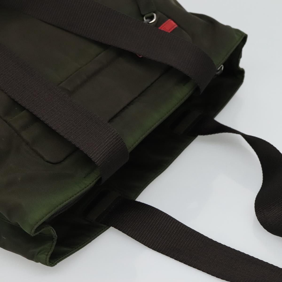 Prada Green Canvas Tote Bag (Pre-Owned) Size ONE SIZE - 15 Thumbnail