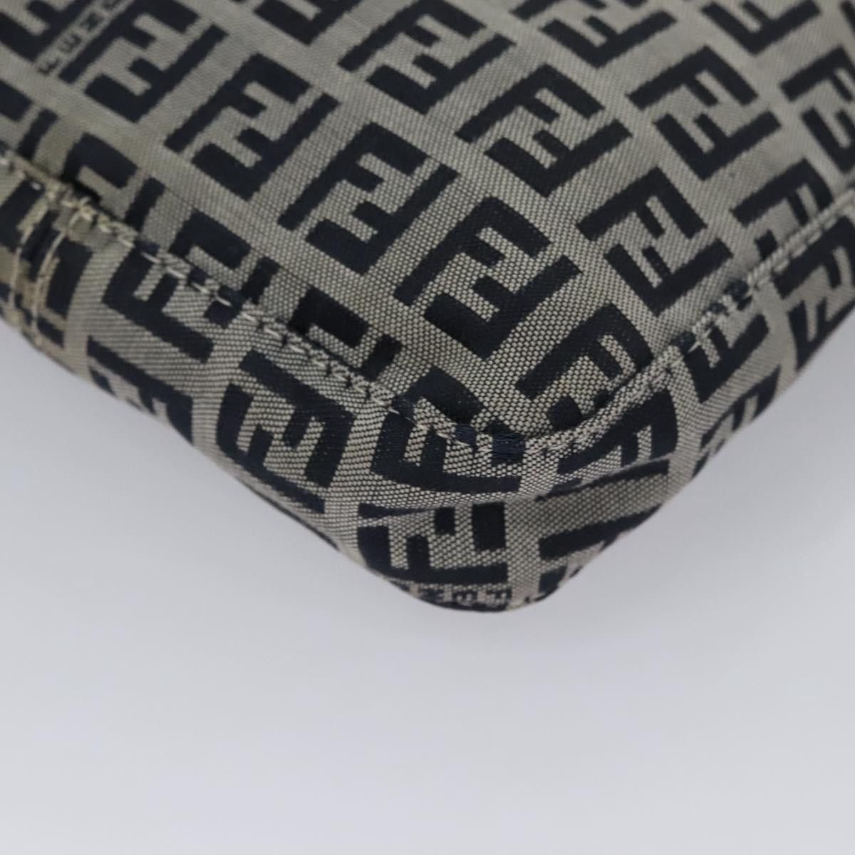 Fendi Zucchino Navy Canvas Handbag (Pre-Owned) Size ONE SIZE - 12 Thumbnail