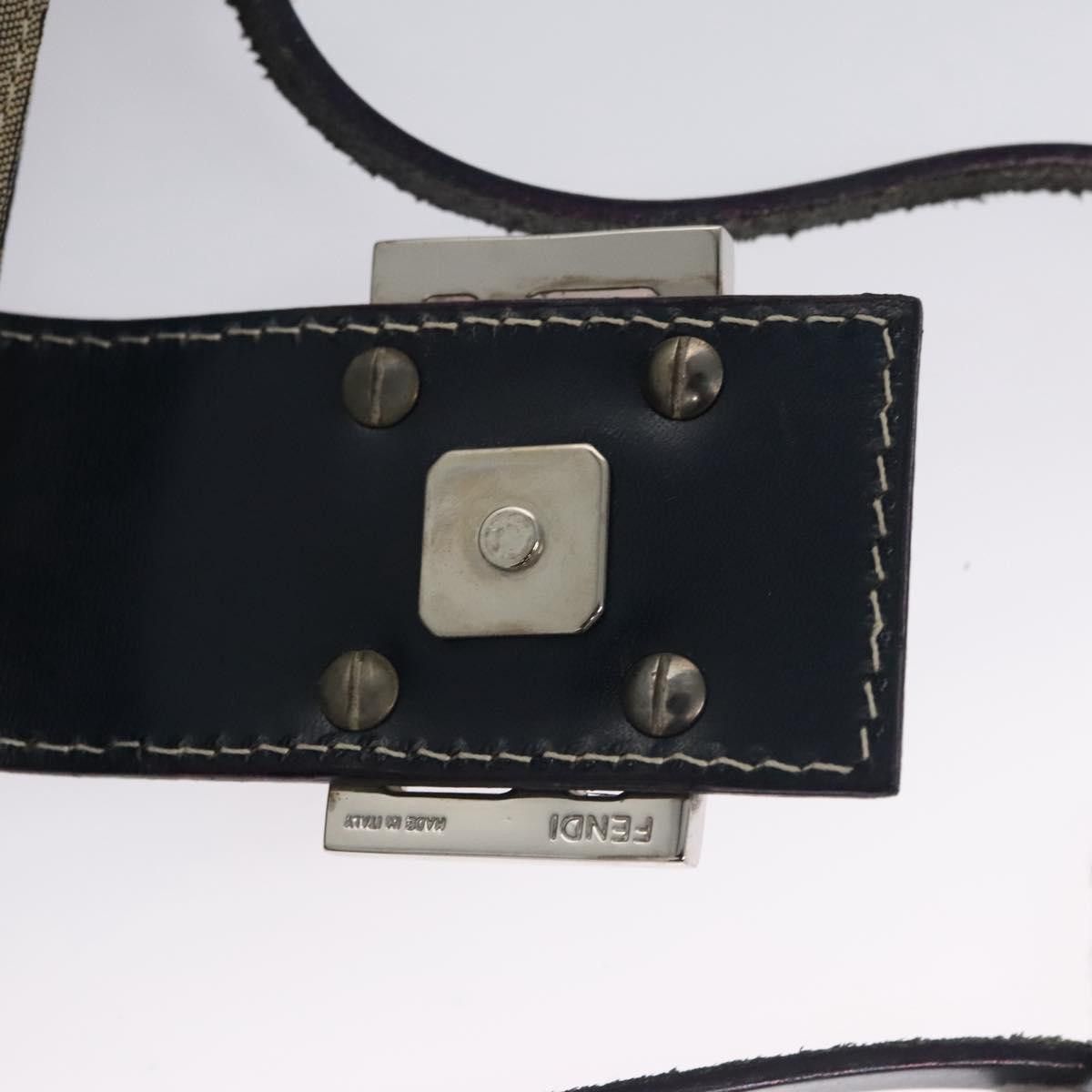 Fendi Zucchino Navy Canvas Handbag (Pre-Owned) Size ONE SIZE - 15 Thumbnail