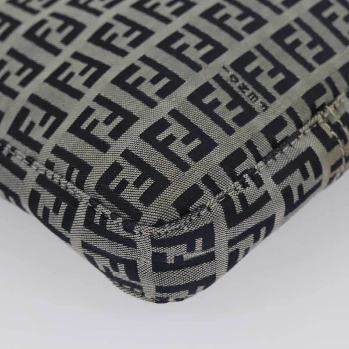 Fendi Zucchino Navy Canvas Handbag (Pre-Owned) Size ONE SIZE - 11 Thumbnail