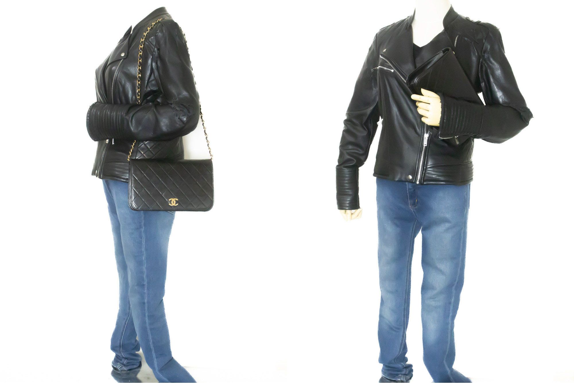 Chanel Black Leather Shoulder Bag (Pre-Owned) Size ONE SIZE - 12 Thumbnail