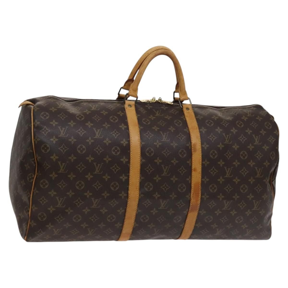 Louis Vuitton Keepall 60 Brown Canvas Travel Bag (Pre-Owned) Size ONE SIZE - 20 Thumbnail