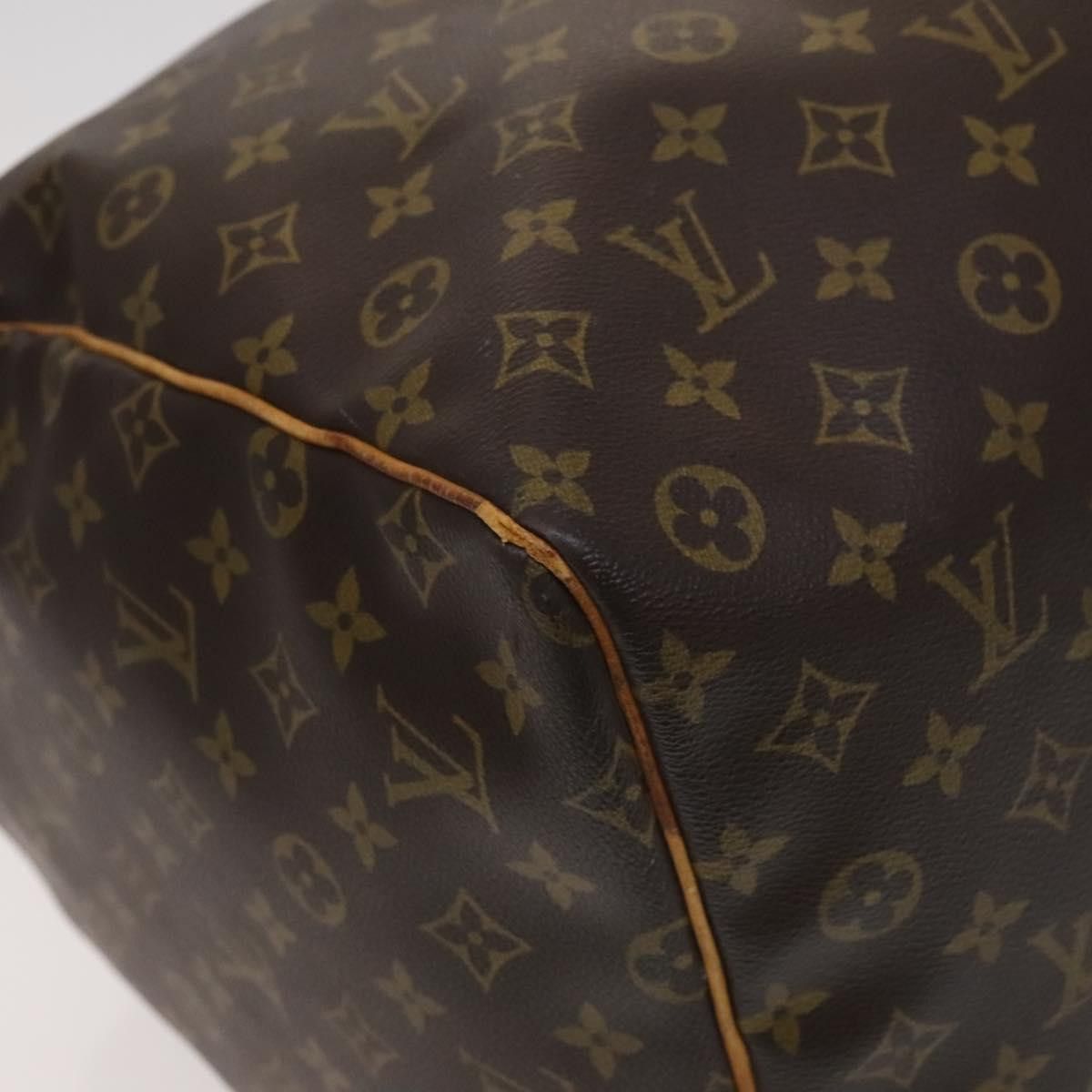 Louis Vuitton Keepall 60 Brown Canvas Travel Bag (Pre-Owned) Size ONE SIZE - 10 Thumbnail