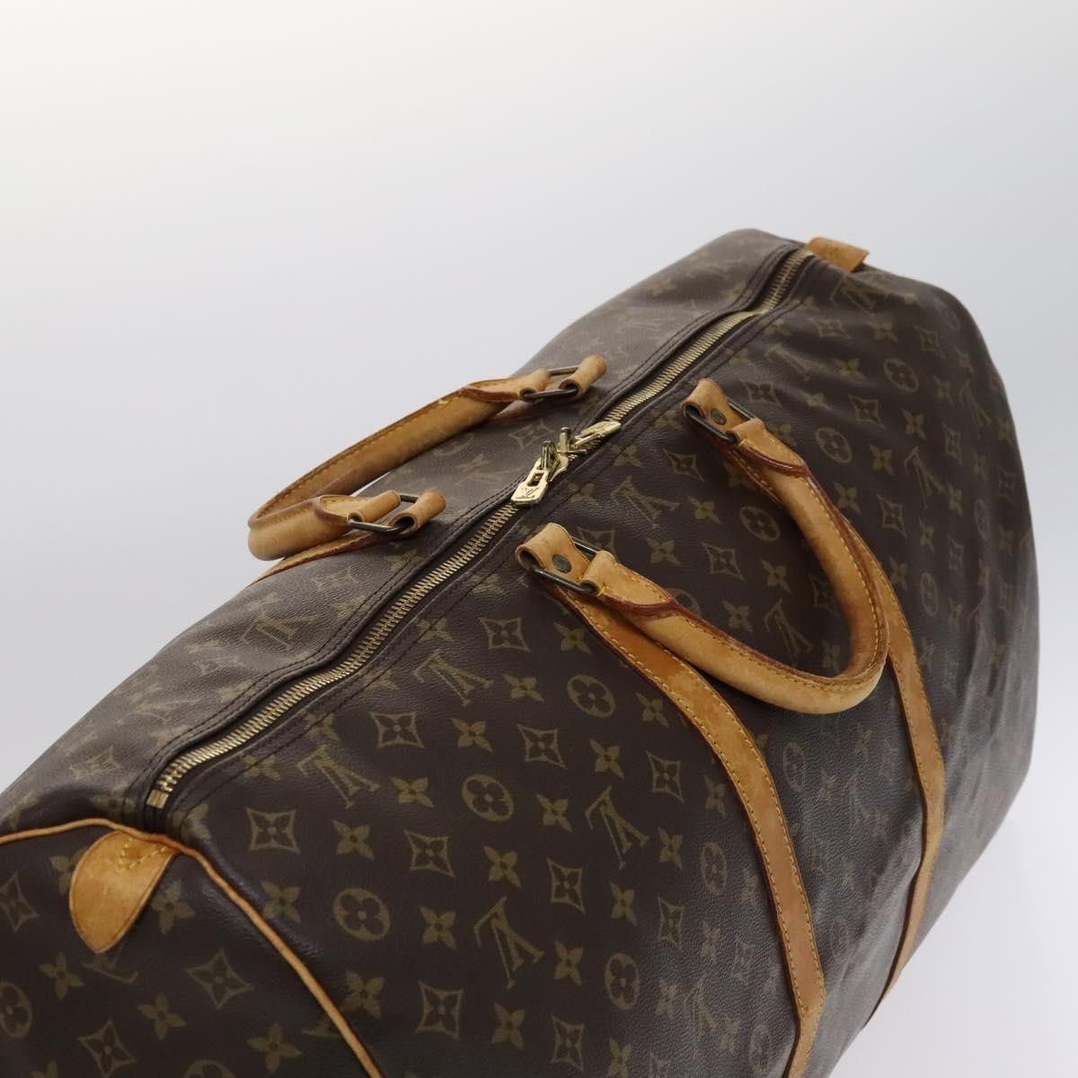 Louis Vuitton Keepall 60 Brown Canvas Travel Bag (Pre-Owned) Size ONE SIZE - 7 Thumbnail