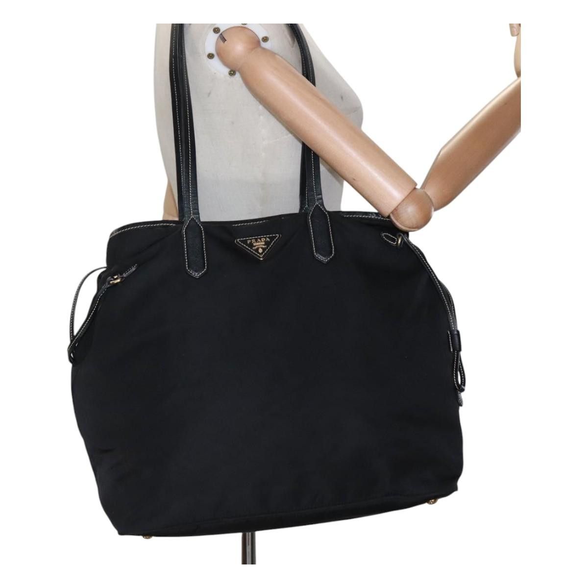 Prada Re-Nylon Black Synthetic Tote Bag (Pre-Owned) Size ONE SIZE - 14 Thumbnail