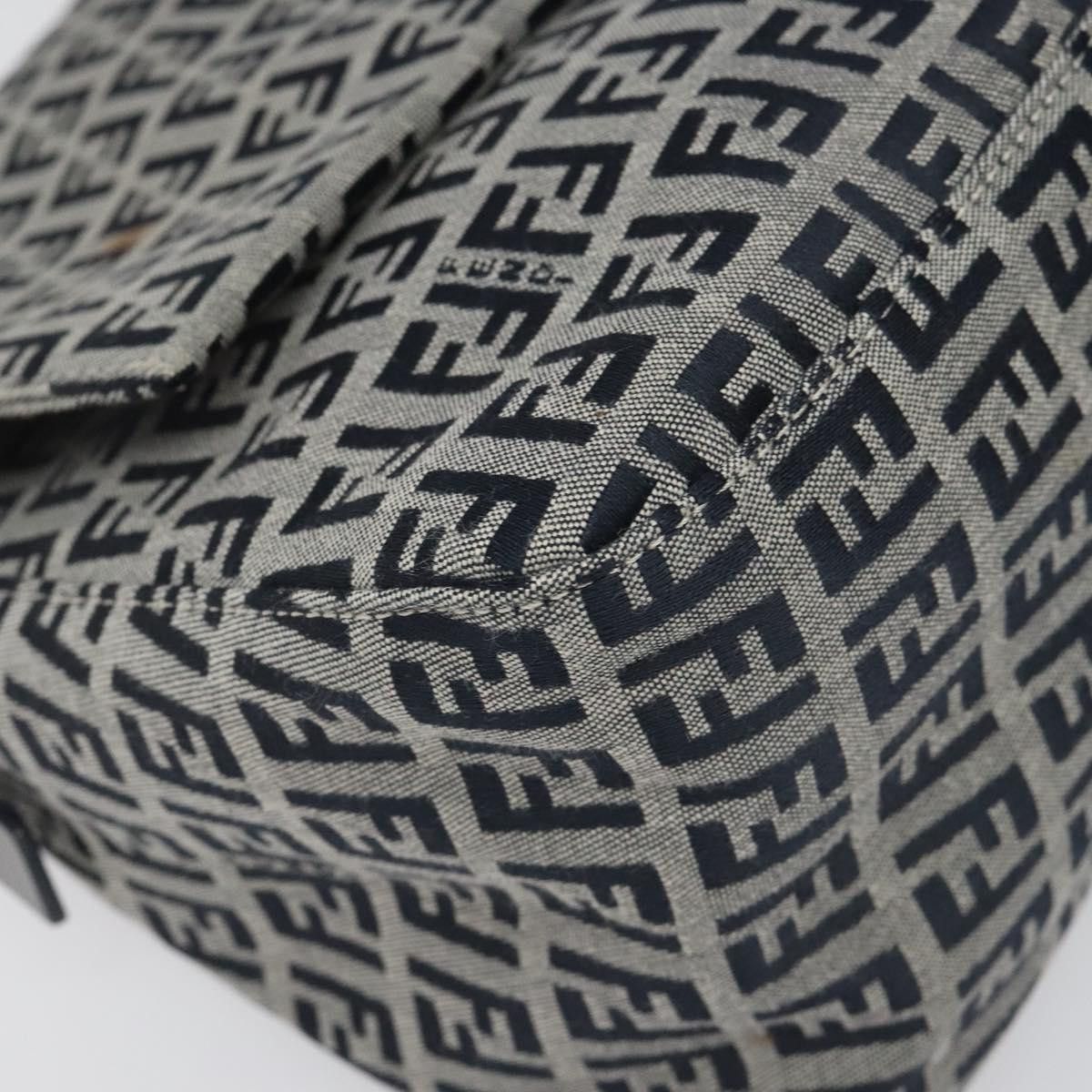 Fendi Mamma Baguette Navy Canvas Shoulder Bag (Pre-Owned) Size ONE SIZE - 10 Thumbnail