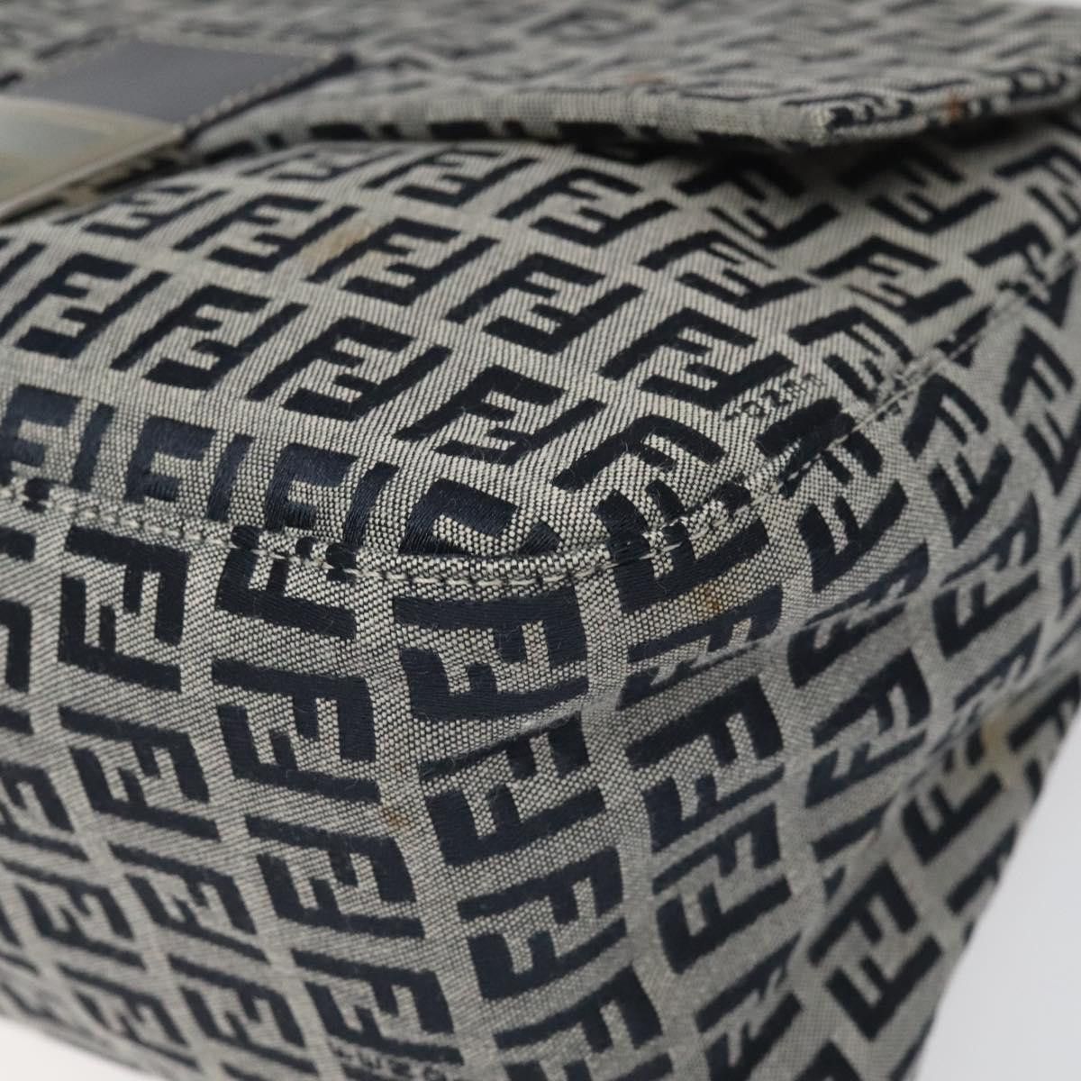 Fendi Mamma Baguette Navy Canvas Shoulder Bag (Pre-Owned) Size ONE SIZE - 9 Thumbnail