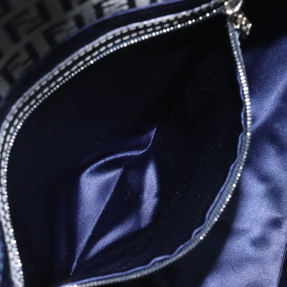 Fendi Mamma Baguette Navy Canvas Shoulder Bag (Pre-Owned) Size ONE SIZE - 18 Thumbnail