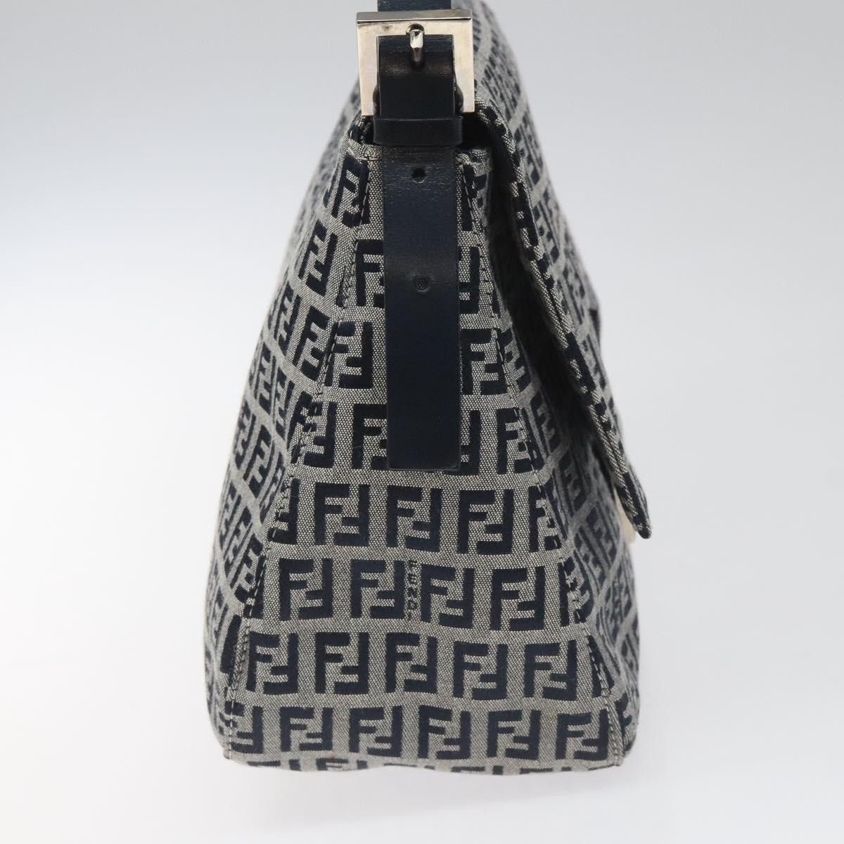 Fendi Mamma Baguette Navy Canvas Shoulder Bag (Pre-Owned) Size ONE SIZE - 3 Thumbnail