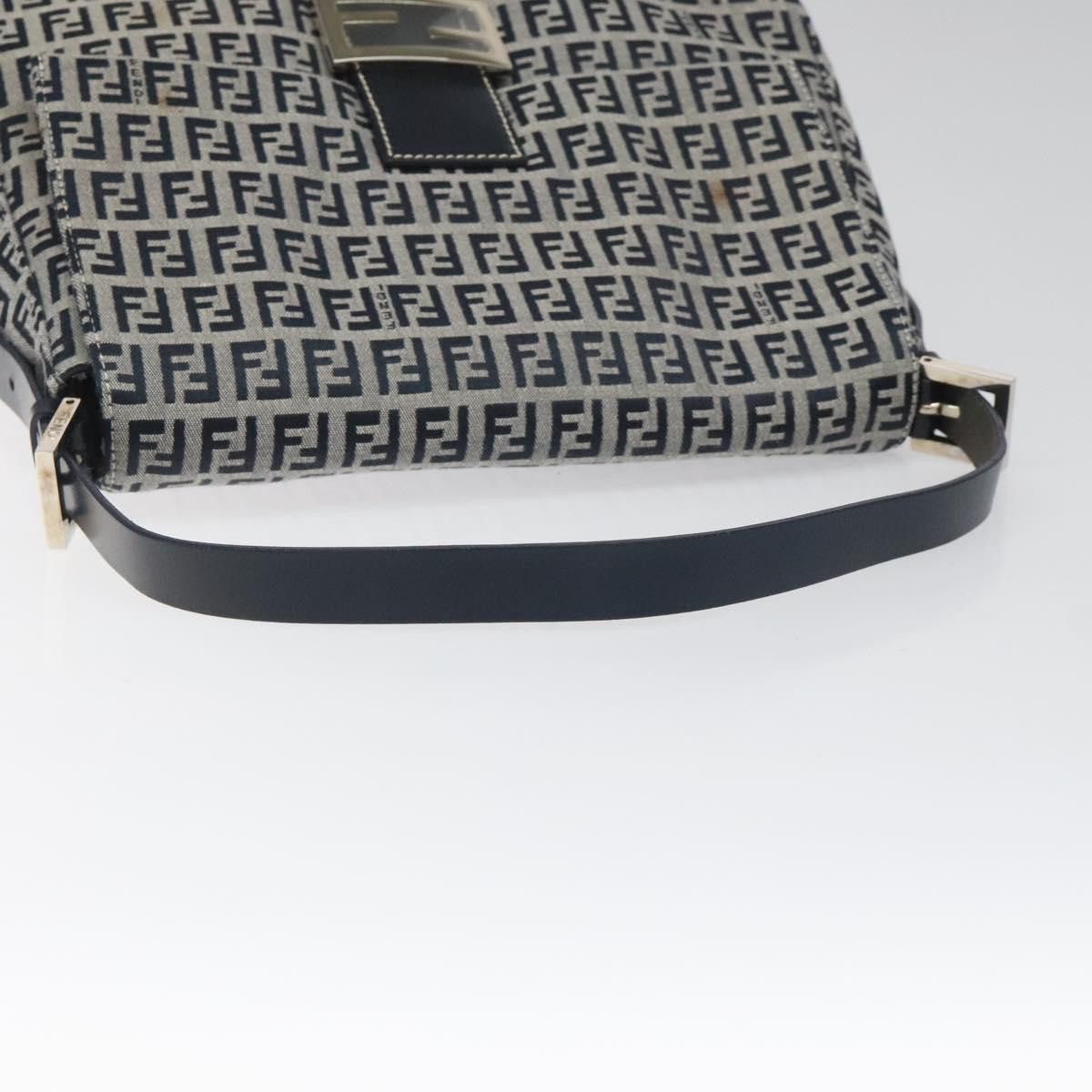 Fendi Mamma Baguette Navy Canvas Shoulder Bag (Pre-Owned) Size ONE SIZE - 6 Thumbnail