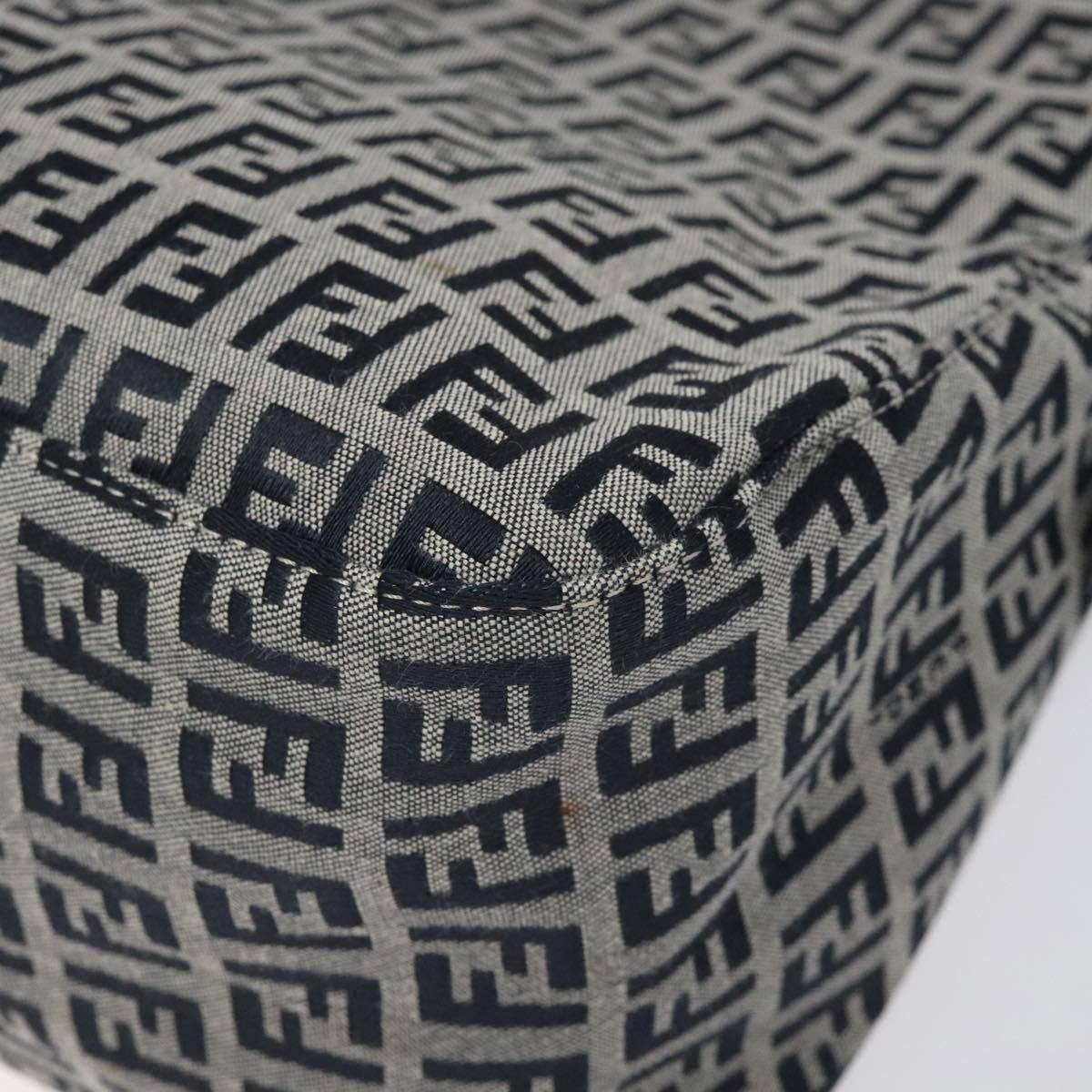 Fendi Mamma Baguette Navy Canvas Shoulder Bag (Pre-Owned) Size ONE SIZE - 11 Thumbnail