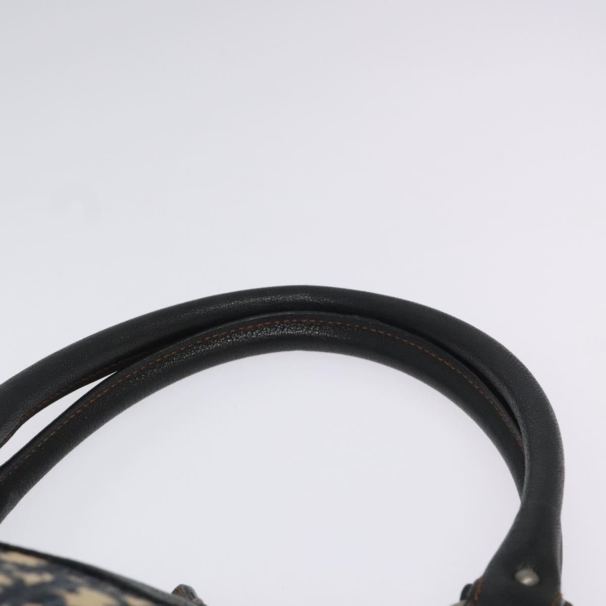 Dior Trotter Navy Canvas Handbag (Pre-Owned) Size ONE SIZE - 6 Thumbnail