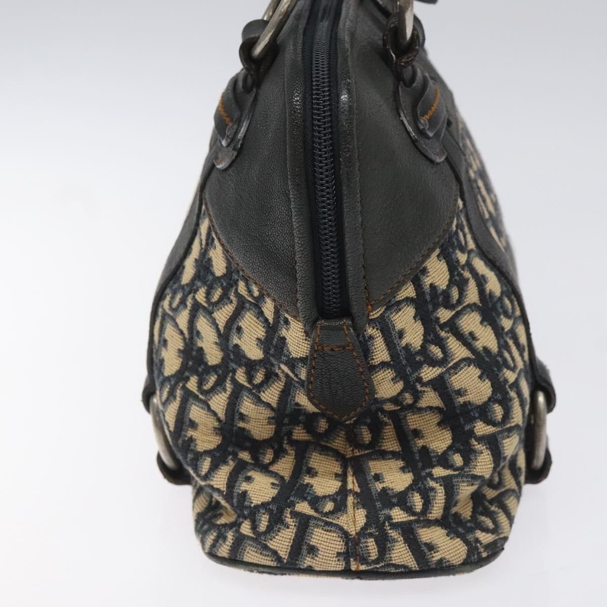 Dior Trotter Navy Canvas Handbag (Pre-Owned) Size ONE SIZE - 3 Thumbnail