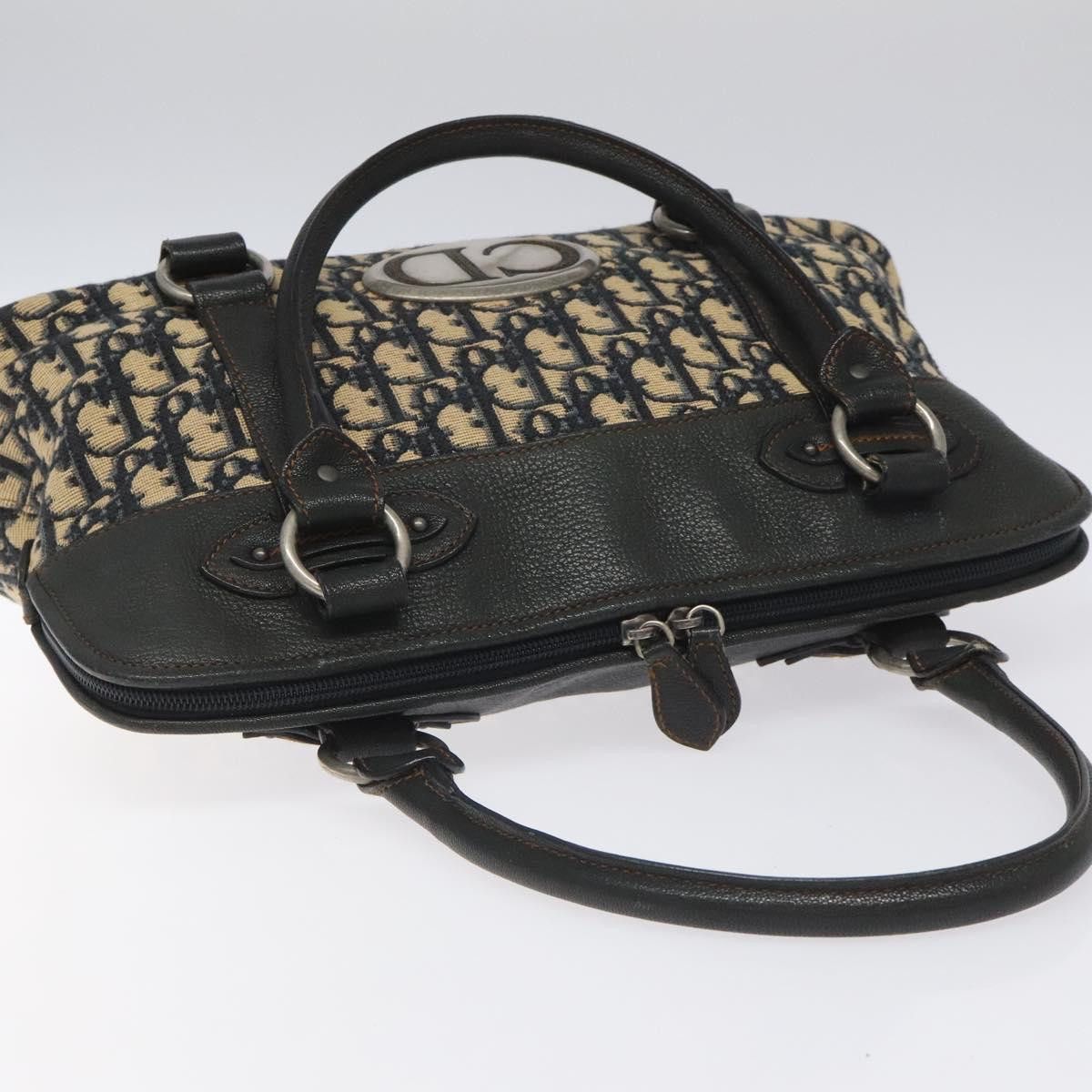 Dior Trotter Navy Canvas Handbag (Pre-Owned) Size ONE SIZE - 17 Thumbnail